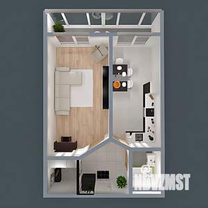 1-к квартира, вторичка, 47м2, 8/10 этаж