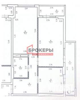 2-к квартира, вторичка, 62м2, 3/10 этаж