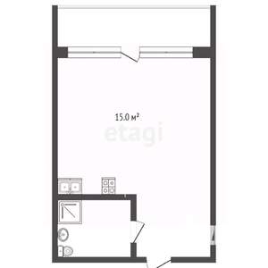Студия квартира, вторичка, 35м2, 8/11 этаж