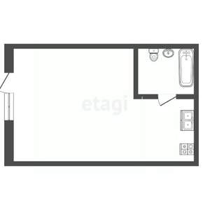 Студия квартира, вторичка, 20м2, 1/1 этаж
