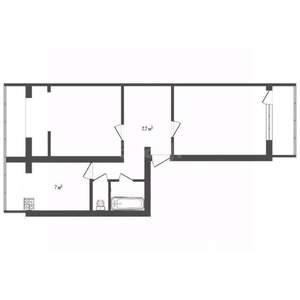 2-к квартира, вторичка, 54м2, 3/5 этаж