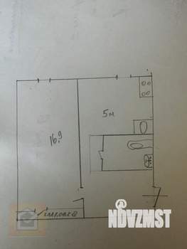 1-к квартира, вторичка, 30м2, 1/5 этаж
