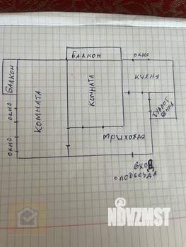 2-к квартира, вторичка, 43м2, 2/5 этаж