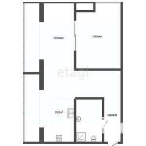 1-к квартира, вторичка, 60м2, 3/7 этаж