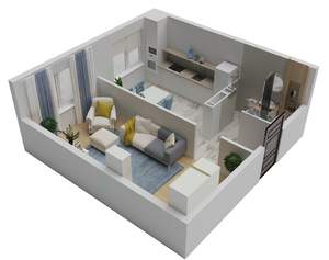 1-к квартира, вторичка, 36м2, 2/12 этаж