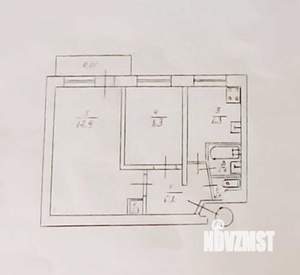 2-к квартира, вторичка, 43м2, 4/5 этаж