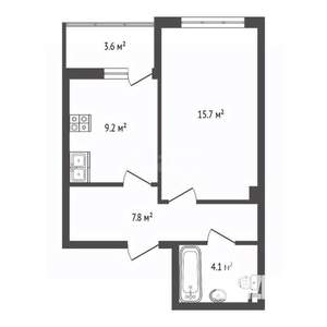 1-к квартира, вторичка, 41м2, 3/8 этаж