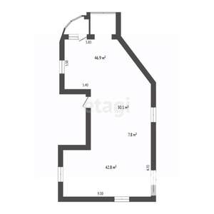 3-к квартира, вторичка, 129м2, 3/3 этаж