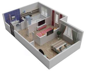 2-к квартира, вторичка, 53м2, 3/12 этаж