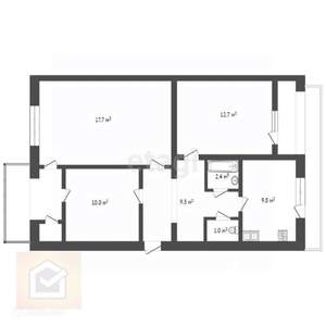 3-к квартира, вторичка, 72м2, 3/5 этаж