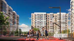 3-к квартира, строящийся дом, 76м2, 1/9 этаж