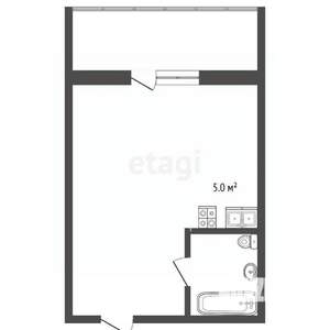 Студия квартира, вторичка, 16м2, 2/2 этаж