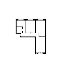 3-к квартира, вторичка, 65м2, 2/5 этаж