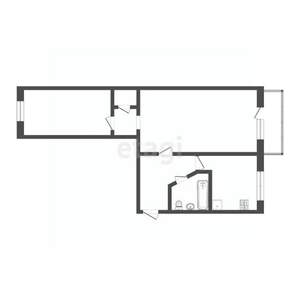 2-к квартира, вторичка, 42м2, 5/5 этаж