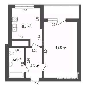 1-к квартира, вторичка, 47м2, 9/10 этаж