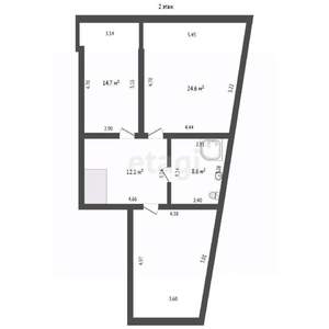 5-к квартира, вторичка, 172м2, 8/9 этаж