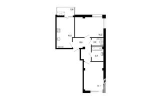 2-к квартира, вторичка, 66м2, 4/9 этаж