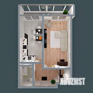 1-к квартира, вторичка, 45м2, 8/10 этаж