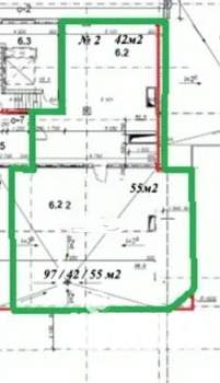 Студия квартира, вторичка, 97м2, 6/6 этаж