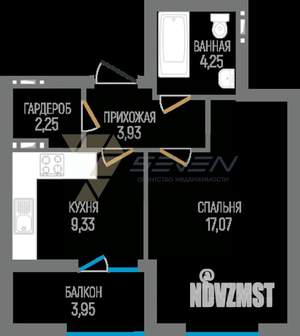 1-к квартира, вторичка, 40м2, 8/8 этаж