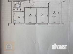 3-к квартира, вторичка, 65м2, 2/5 этаж
