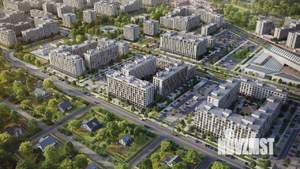 1-к квартира, строящийся дом, 42м2, 1/9 этаж