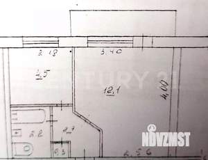 1-к квартира, вторичка, 23м2, 2/5 этаж