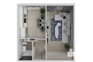 1-к квартира, вторичка, 37м2, 3/12 этаж