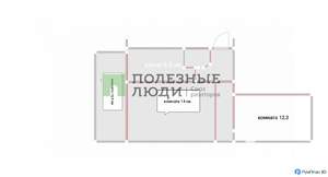3-к квартира, вторичка, 57м2, 1/5 этаж
