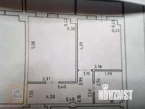 1-к квартира, вторичка, 50м2, 1/10 этаж
