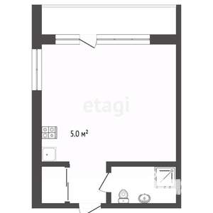 Студия квартира, вторичка, 28м2, 2/4 этаж