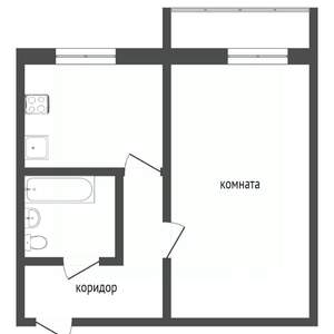 1-к квартира, вторичка, 36м2, 5/5 этаж