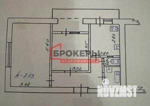 2-к квартира, вторичка, 58м2, 4/5 этаж