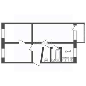 3-к квартира, вторичка, 61м2, 1/5 этаж