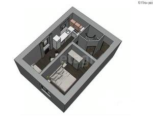1-к квартира, вторичка, 32м2, 2/2 этаж