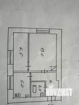 2-к квартира, вторичка, 33м2, 1/2 этаж