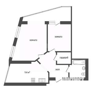3-к квартира, вторичка, 61м2, 1/5 этаж
