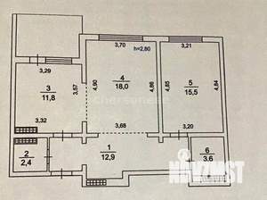 2-к квартира, вторичка, 66м2, 8/9 этаж