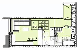 1-к квартира, вторичка, 32м2, 4/5 этаж
