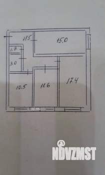 3-к квартира, вторичка, 71м2, 3/4 этаж