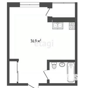 1-к квартира, вторичка, 37м2, 2/11 этаж