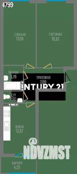 2-к квартира, вторичка, 65м2, 3/8 этаж