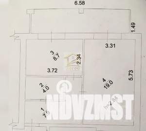 1-к квартира, вторичка, 42м2, 5/5 этаж