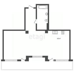 2-к квартира, вторичка, 67м2, 1/5 этаж
