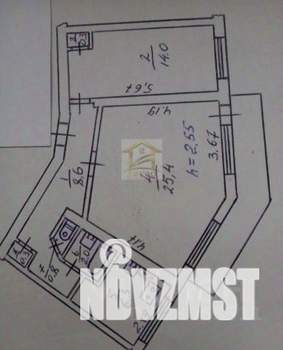 2-к квартира, вторичка, 60м2, 5/5 этаж