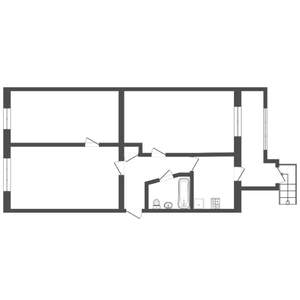 3-к квартира, вторичка, 68м2, 1/5 этаж