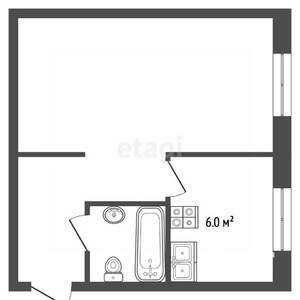 1-к квартира, вторичка, 31м2, 1/5 этаж