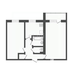 2-к квартира, вторичка, 46м2, 5/5 этаж