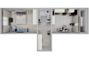 1-к квартира, вторичка, 42м2, 5/12 этаж