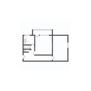 2-к квартира, вторичка, 45м2, 1/4 этаж
